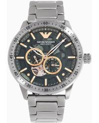 Emporio Armani - Automatic Stainless Steel Watch - Lyst