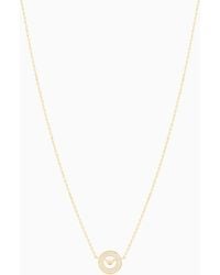 Emporio Armani - Tone Sterling Station Necklace - Lyst