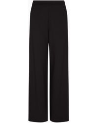 Emporio Armani - Travel Essentials Capsule Collection Interlock Jersey Trousers - Lyst