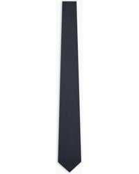 Emporio Armani - Pure Silk Micro-Textured Tie - Lyst