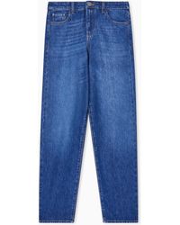 Emporio Armani - J90 Regular-Fit Used-Look Lyocell-Blend Denim Jeans - Lyst