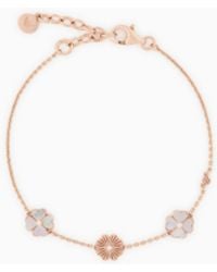 Emporio Armani - Mother Of Pearl Clover Bracelet - Lyst