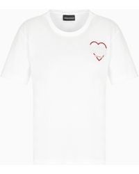 Emporio Armani - Asv Valentine's Day Capsule Collection Jersey T-Shirt - Lyst