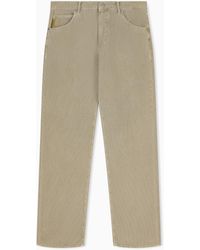 Emporio Armani - Regular Fit Five-Pocket Trousers - Lyst