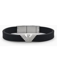 Emporio Armani - Silicone Id Bracelet - Lyst
