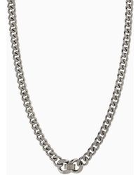 Emporio Armani - Stainless Steel Chain Necklace - Lyst