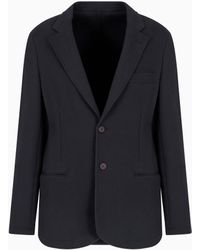 Emporio Armani - Travel Essentials Single-Breasted Blazer - Lyst