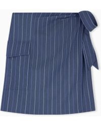 Emporio Armani - Unlined Wrap Skirt - Lyst