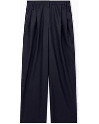 Emporio Armani - Pleated Wool Flannel Pants Signature Capsule - Lyst