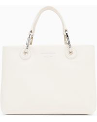 Emporio Armani - Nappa-Leather Small Myea Shopper Bag - Lyst