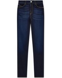 Emporio Armani - J18 High-Waisted Skinny Leg Jeans - Lyst