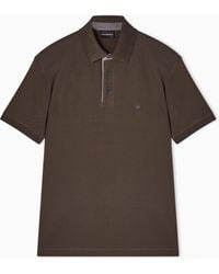 Emporio Armani - Regular Fit Piqué Polo Shirt - Lyst