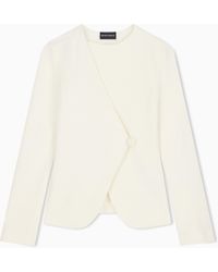 Emporio Armani - Ottoman Jersey Jacket - Lyst
