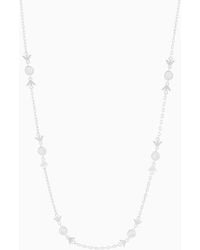 Emporio Armani - Sterling Station Necklace - Lyst