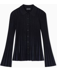 Emporio Armani - Classic-Collar Cardigan - Lyst