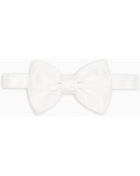 Emporio Armani - Knotted Bow Tie - Lyst