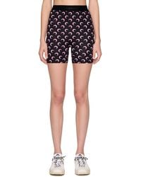 Marine Serre - Moon Printed Jersey Mini Shorts - Lyst