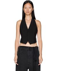 Ann Demeulemeester - Monika Micro Open Back Waistcoat Top - Lyst