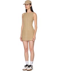 【MARINE SERRE】Moon Jacquard Knit Mini Dress（送料込み） Marine Serre Jacquard knit mini dress with moon print | The