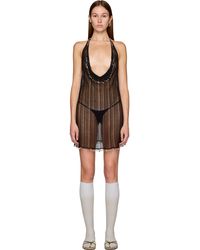 Rui - Semi-Sheer Cowl Neck Mini Dress - Lyst