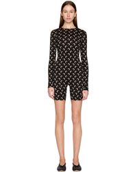 Marine Serre - Recycled Moon Jersey Short Catsuit - Lyst