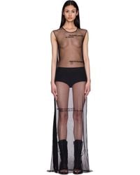 Ann Demeulemeester - Seda Sleeveless "Till The End" Tulle Maxi Dress - Lyst