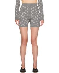 Marine Serre - Moon Jacquard Knit Shorts - Lyst