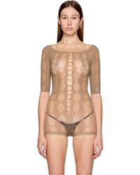 Rui - Semi-Sheer Bodysuit - Lyst