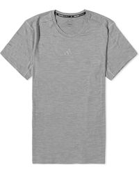 adidas - Ultimate Cte Merinot T-Shirt Light Heather - Lyst