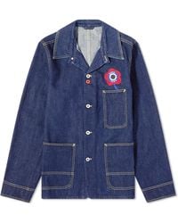 KENZO - Target Workwear Jacket Rinse Denim - Lyst