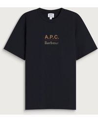 Barbour - X A.P.C. Logo T-Shirt - Lyst