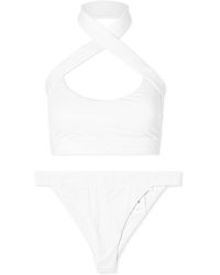 Off-White c/o Virgil Abloh - Off- Logoband Cross Bikini - Lyst