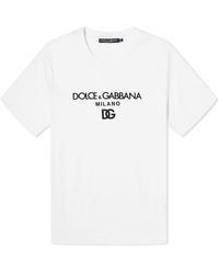 Dolce & Gabbana - Logo Crew Neck T-Shirt - Lyst