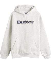 Butter Goods - Plaid Logo Applique Hoodie - Lyst