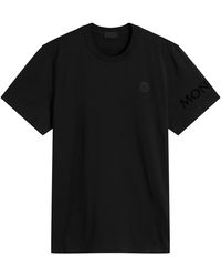 Moncler - Short Sleeve Cotton T-Shirt - Lyst