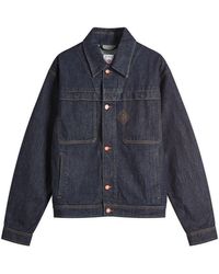 CASABLANCA - Embroidered Monogram Denim Jacket - Lyst