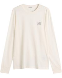 Moncler - Long Sleeve Cotton T-Shirt - Lyst