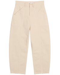 GOOD AMERICAN - Cropped Barrel Pants - Lyst