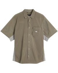 The North Face - Fabric Mix Short Sleeve Shirt - Lyst