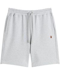A Bathing Ape - One Point Sweat Shorts - Lyst