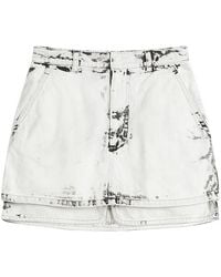 Toga - Toga Denim Mini Skirt - Lyst
