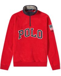 polo ralph lauren fleece mockneck pullover