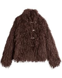Peachy Den - Patti Faux Fur Coat - Lyst