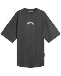 Palm Angels - Curved Logo T-Shirt - Lyst