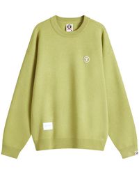 Aape By A Bathing Ape - Aape Now Camo Badge Knit Sweater - Lyst