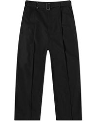 Loewe - Black Cotton Trousers - Lyst