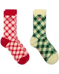 Damson Madder - Calf Length 2 Pack Socks - Lyst