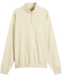 AURALEE - High Gauge Sweat Half Zip Jumper - Lyst