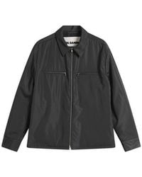 Jil Sander - Nylon Zip Up Shirt Jacket - Lyst