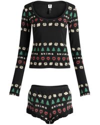 Skims - X Cpfm Sleep Scoop Neck Top & Short Sleep Set - Lyst